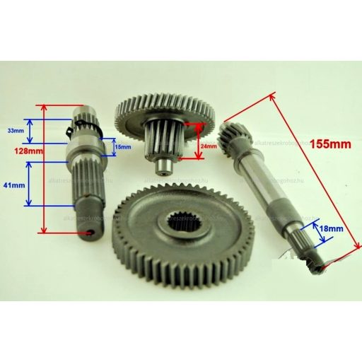 Végáttétel GY6 4T 50-80ccm, 4 ütemű kínai robogóhoz