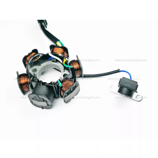 Gyújtás alaplap állórész ATV / QUAD 6 tekercses – quad / ATV elektromosság és gyújtás alkatrész, cikkszám: P00687