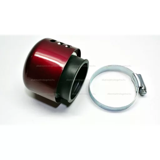 Levegőszűrő Sport 39mm FÉM-PIROS – robogó üzemanyag és levegő alkatrész, cikkszám: P01082