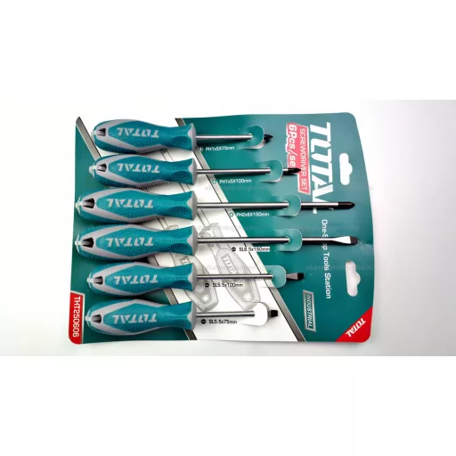 Csavarhúzó készlet 6 darabos TOTAL INDUSTRIAL