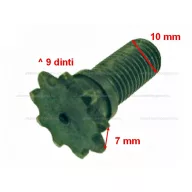   Lánckerék első 9 fogas (vékony láchoz) 10-es menetes Pocket Bike