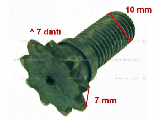 Lánckerék első 7 fogas (vékony láchoz) 10mm-es Pocket Bike