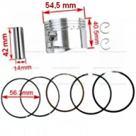 Dugattyúszett YBR125 54.5mm 15-ÖS CSAPSZEG