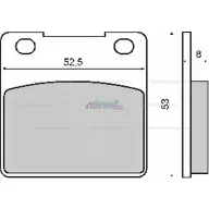 Fékbetét KAWASAKI ZX-7R RMS 1190 – robogó fékrendszer alkatrész, cikkszám: P4688