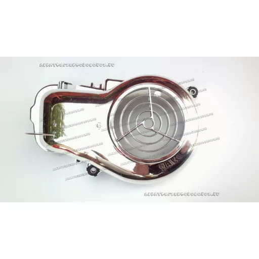 Ventillátor burkolat YAMAHA 3KJ króm – robogó motorblokk alkatrész, cikkszám: P5388