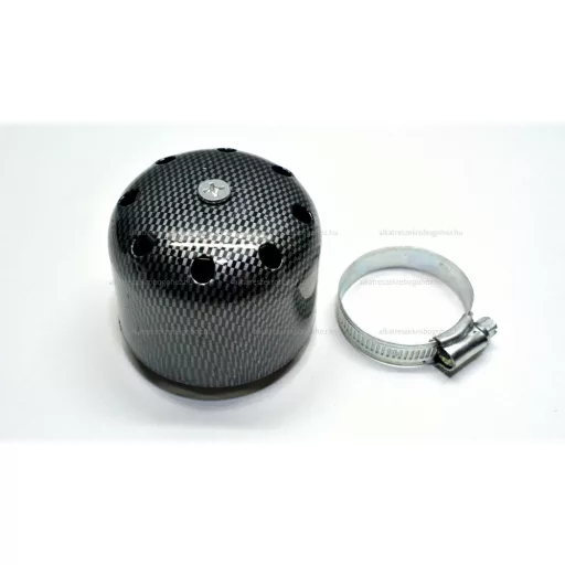 Levegőszűrő sport 28/35mm karbon fém fedéllel – robogó üzemanyag és levegő alkatrész, cikkszám: P6056