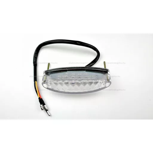 Lámpa hátsó 15 LED-es univerzális (ÁTTETSZŐ BÚRÁS) – robogó elektromosság és világítás alkatrész, cikkszám: P8270