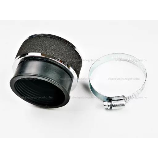 Levegőszűrő sport króm egyenes 54mm – robogó üzemanyag és levegő alkatrész, cikkszám: P9124