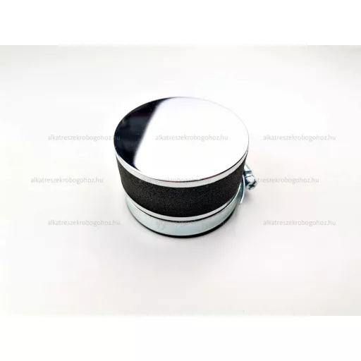 Levegőszűrő sport króm egyenes 60mm – robogó üzemanyag és levegő alkatrész, cikkszám: P9125