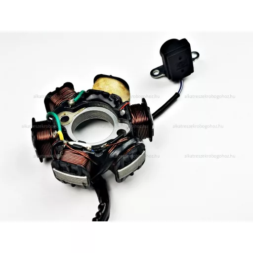 Gyújtás alaplap állórész QUAD 110ccm 6 tekercses 5 vezetékes – quad / ATV elektromosság és gyújtás alkatrész, cikkszám: P9757