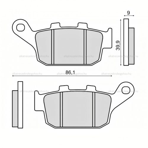 Fékbetét hátsó Honda X-ADV 750cc RMS 3520
