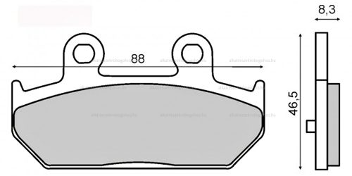 Fékbetét hátsó Suzuki Burgman 400cc 2007 RMS 1500