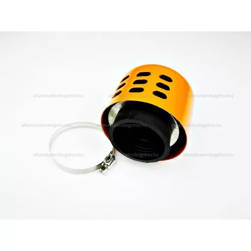 Levegőszűrő Sport 42mm fém házas NARANCS – robogó üzemanyag és levegő alkatrész, cikkszám: P10108
