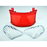   Lámpabúra + indexbúra szett (áttetsző búrával), 4 ütemű kínai robogóhoz