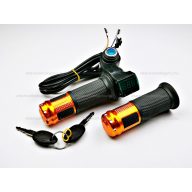   Gázkar töltöttség visszajelzővel és gyújtáskapcsolóval - elektromos kerékpárhoz