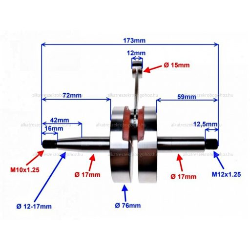 Főtengely AM6 RACING - TAIWAN