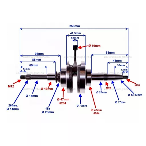 Főtengely SYM Orbit 4T