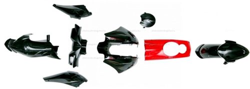 Idomszett Peugeot Ludix fekete-piros