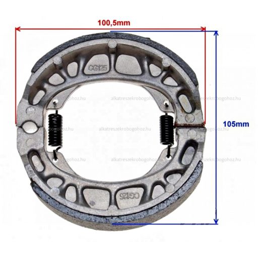 Fékpofa 110x25 CPI Hussar
