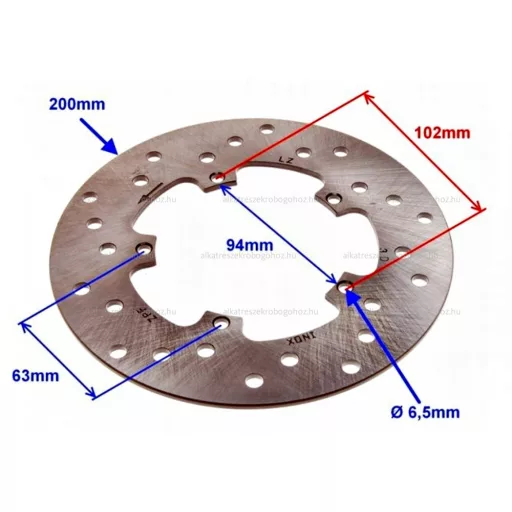 Féktárcsa Piaggio Fly 50-125ccm