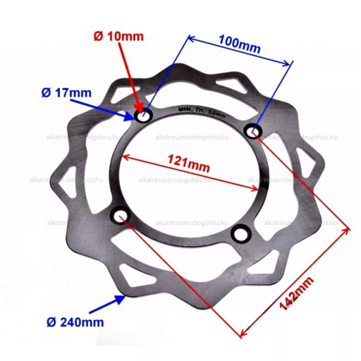 Féktárcsa Romet CRS50 / CRS125