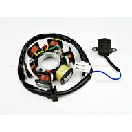 Gyújtás alaplap állórész ATV / Dirt Bike 6 tekercses, 4 ütemű kínai robogóhoz TIP 4 – quad / ATV elektromosság és gyújtás alkatrész, cikkszám: P11648
