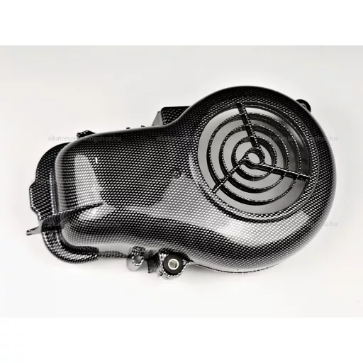 Ventillátor burkolat Yamaha 3KJ fekvőhengeres CARBON – robogó motorblokk alkatrész, cikkszám: P11654
