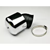 Levegőszűrő sport 38mm 45 fokos fém házas – robogó üzemanyag és levegő alkatrész, cikkszám: P11837