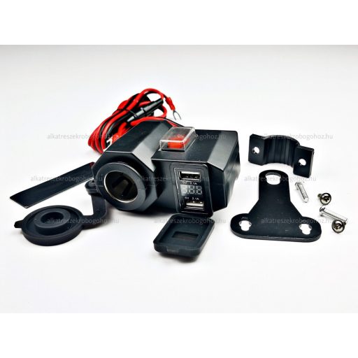 Motoros szivargyújtó és USB töltő DC 12V tip II.