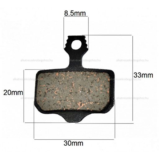 Fékbetét tip V. - elektromos rollerhez
