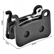 Fékbetét tip VI. - elektromos rollerhez – elektromos roller fékrendszer alkatrész, cikkszám: P12053