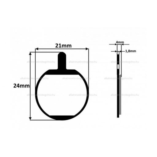 Fékbetét szett KUGOO M4 - elektromos rollerhez