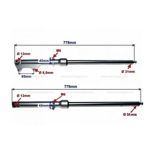 Teleszkóp szett 31mm tip 2