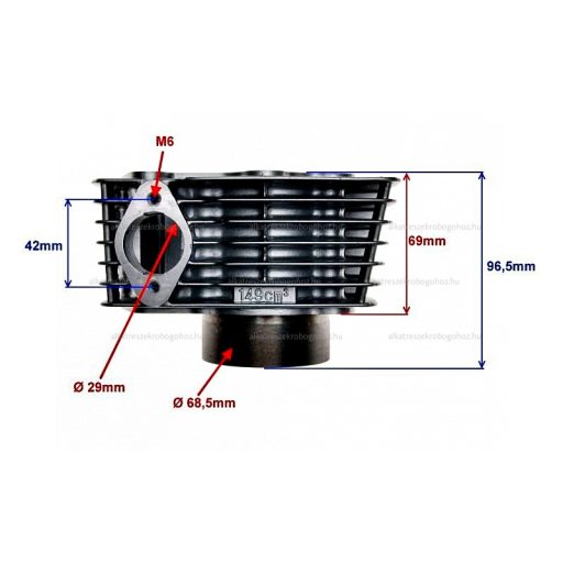 Hengerszett Keeway 150ccm 4T 162FMJ