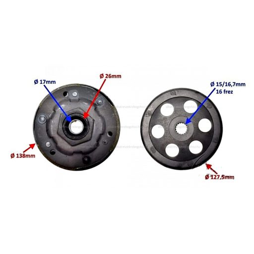 Kuplung szerkezet BWS 125ccm