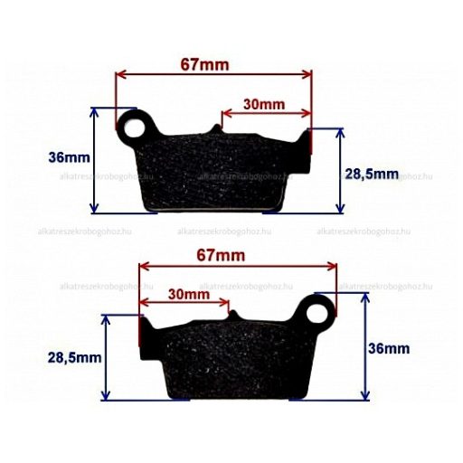 Fékbetét TGB Orion Apollo RX hátsó