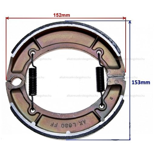Fékpofa 160x30mm Keeway / Kingway chopper 150 - 250ccm