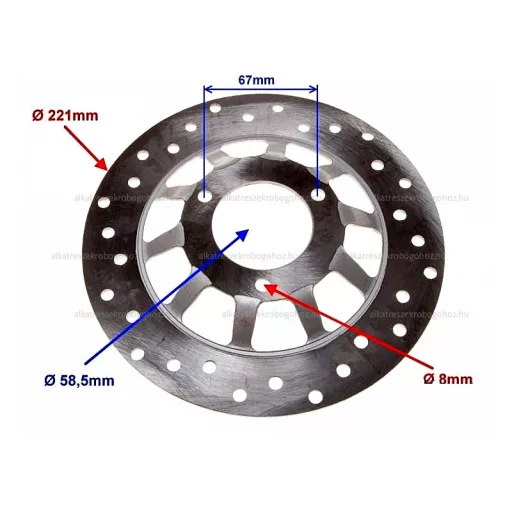 Féktárcsa első QT-4