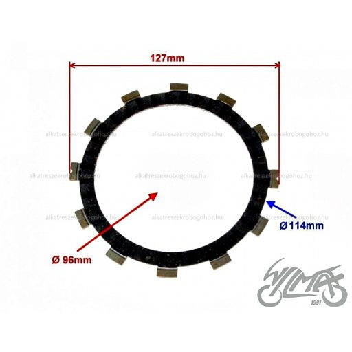 Kuplung lamella CPI QM125-2D 125ccm 