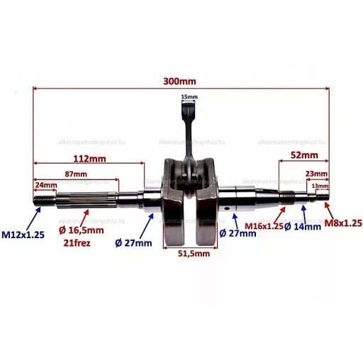 Főtengely Piaggio Liberty 150ccm