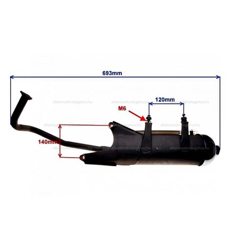 Kipufogó Romet RXL / Magnus CARAVE