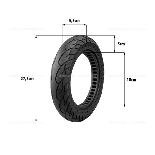Gumiköpeny 12x2.125 tömör