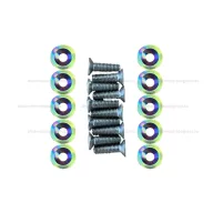 Csavar + alátét szett szivárvány elektromos rollerhez – elektromos roller kormány, váz és idom alkatrész, cikkszám: P12886