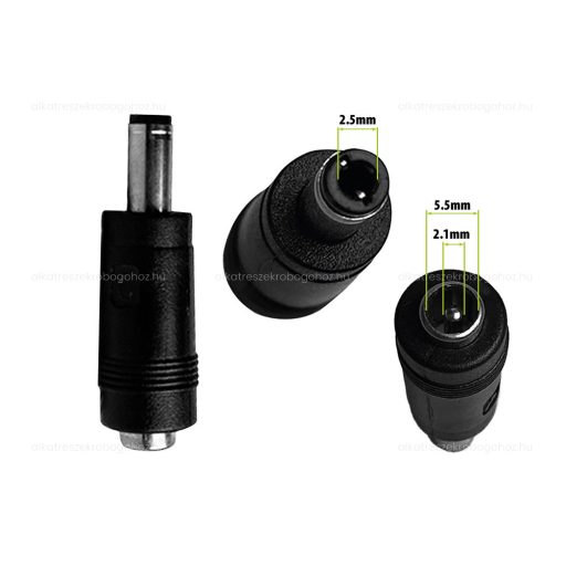 Töltő átalakító DC 5.5 2.1-ről DC 5.5 2.5-re