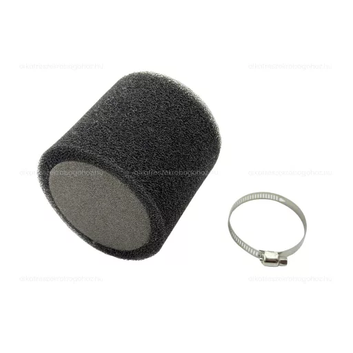 Sport levegőszűrő 42mm - szivacsos kivitel, univerzális, fekete – robogó üzemanyag és levegő alkatrész, cikkszám: P13917
