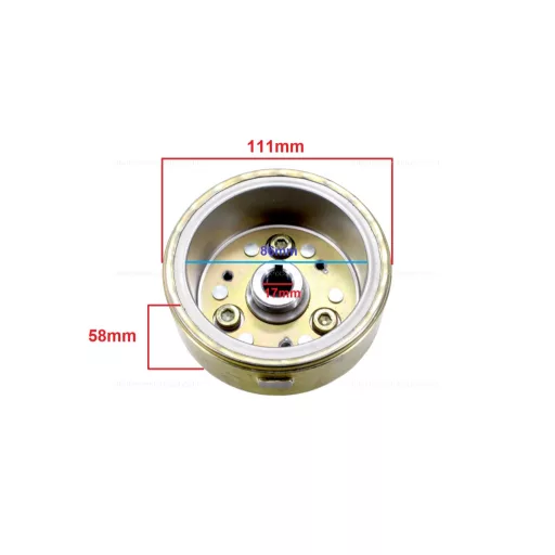 Gyújtás alaplap forgórész ATV / QUAD 125ccm – quad / ATV elektromosság és gyújtás alkatrész, cikkszám: P13954