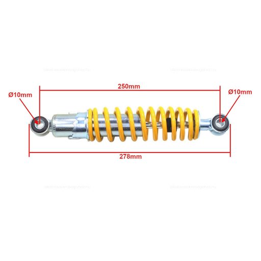 Első teleszkóp ATV / Quad 110 - 125ccm 250mm Sárga