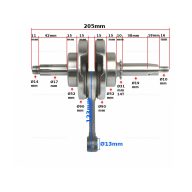 Főtengely ATV / Quad / Dirtbike 110 - 125ccm