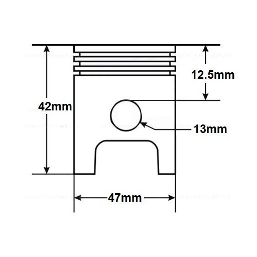Hengerszett + hengerfej ATV / Dirtbike / Moped / Chopper 4T 70ccm (léghűtéses) 147FMD