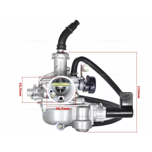 Karburátor benzincsappal ATV / Dirt Bike / Pitbike 50-80-110-125ccm – quad / ATV üzemanyag és levegőellátás alkatrész, cikkszám: P14083